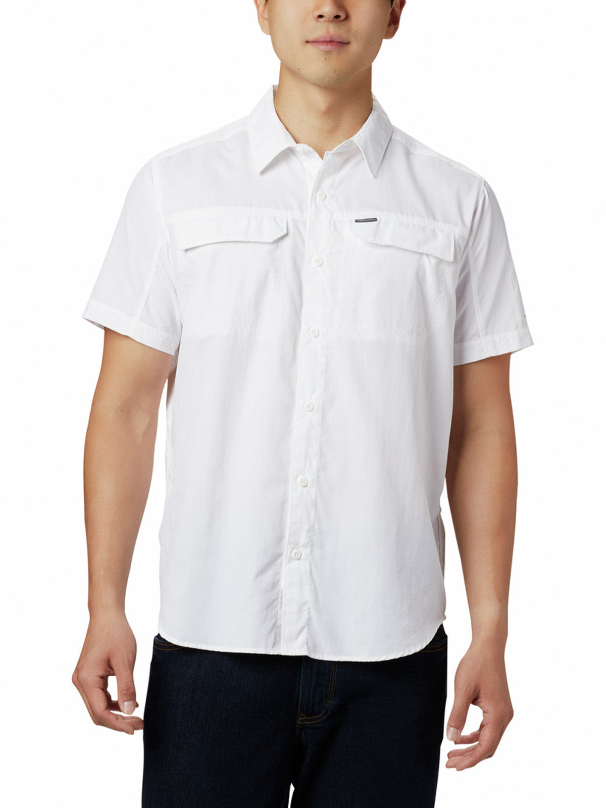 Camisa Manga Corta Hombre Silver Ridge 2.0 Blanco Columbia