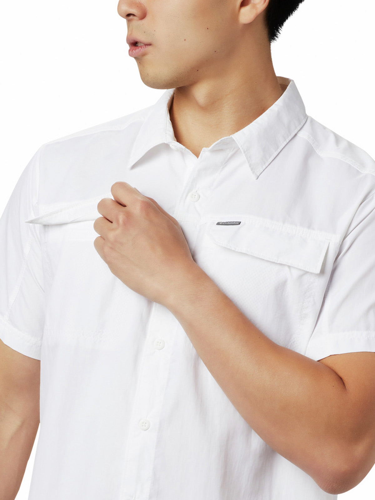 Camisa Manga Corta Hombre Silver Ridge 2.0 Blanco Columbia