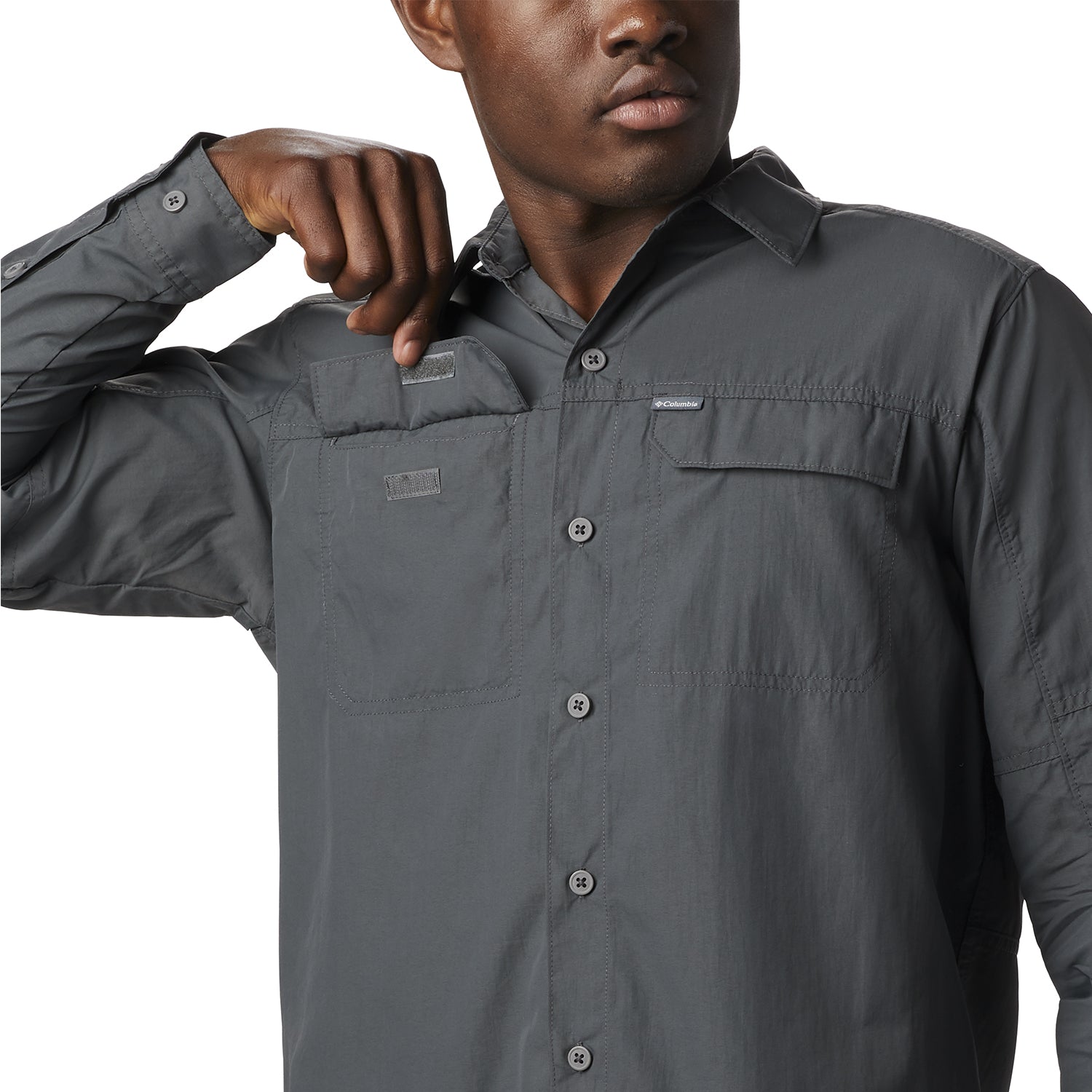 Camisa Manga Larga Hombre Silver Ridge 2.0 Gris Columbia