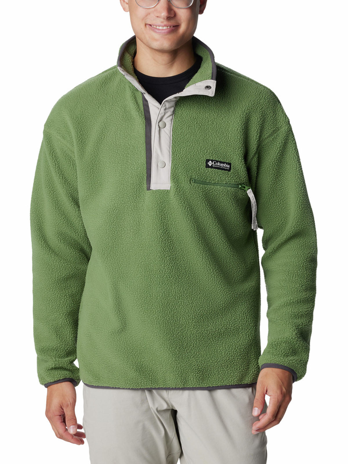 Polar Hombre Helvetia Half Snap Verde Columbia