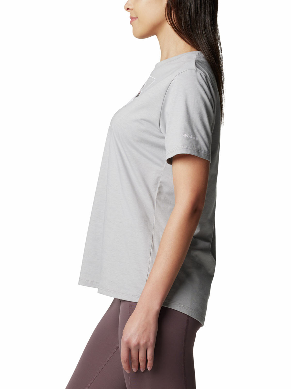 Polera Manga Corta Mujer Sun Trek Graphic Gris Columbia