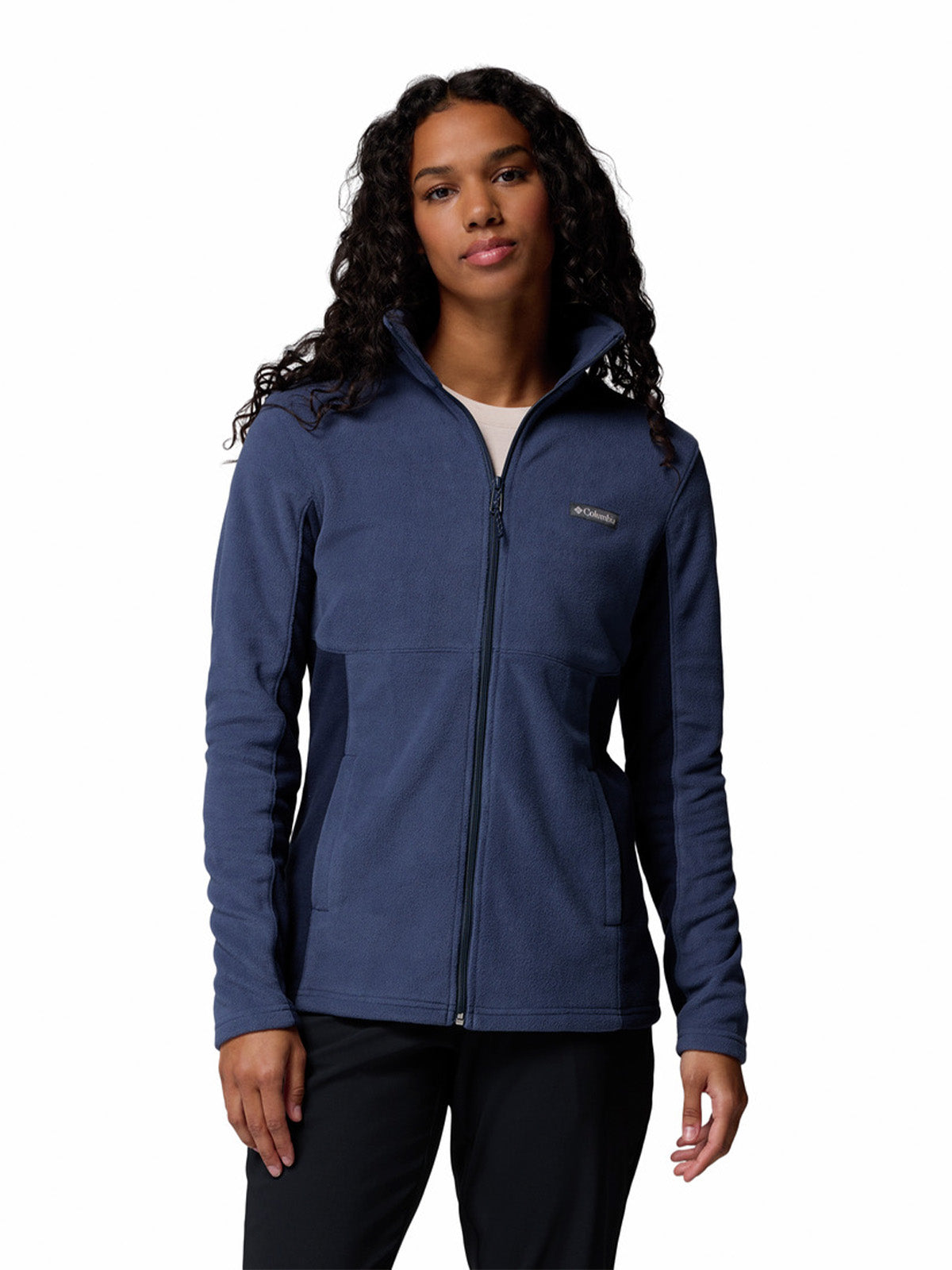 Polerón Mujer Basin Trail Full Zip Azul Columbia