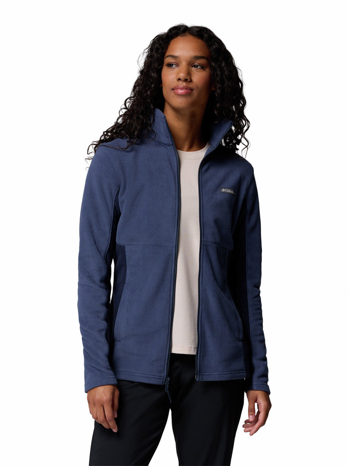 Polerón Mujer Basin Trail Full Zip Azul Columbia