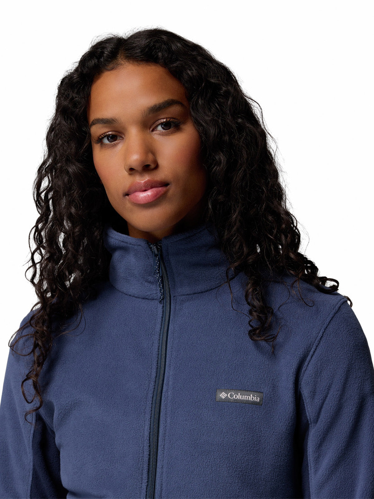 Polerón Mujer Basin Trail Full Zip Azul Columbia