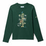Polera Manga Larga Niño Dobson Pass Graphic Verde Columbia