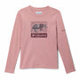 Polera Manga Larga Niña Hazeldel Hill Graphic Rosado Columbia