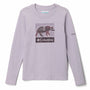 Polera Manga Larga Niña Hazeldel Hill Graphic Morado Columbia