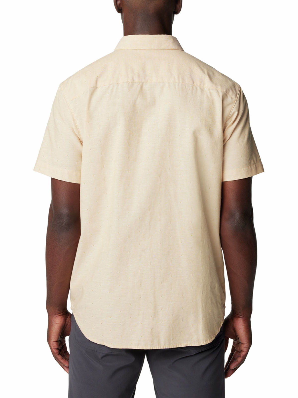 Camisa Manga Corta Hombre Rapid Rivers Novelty Amarillo Columbia