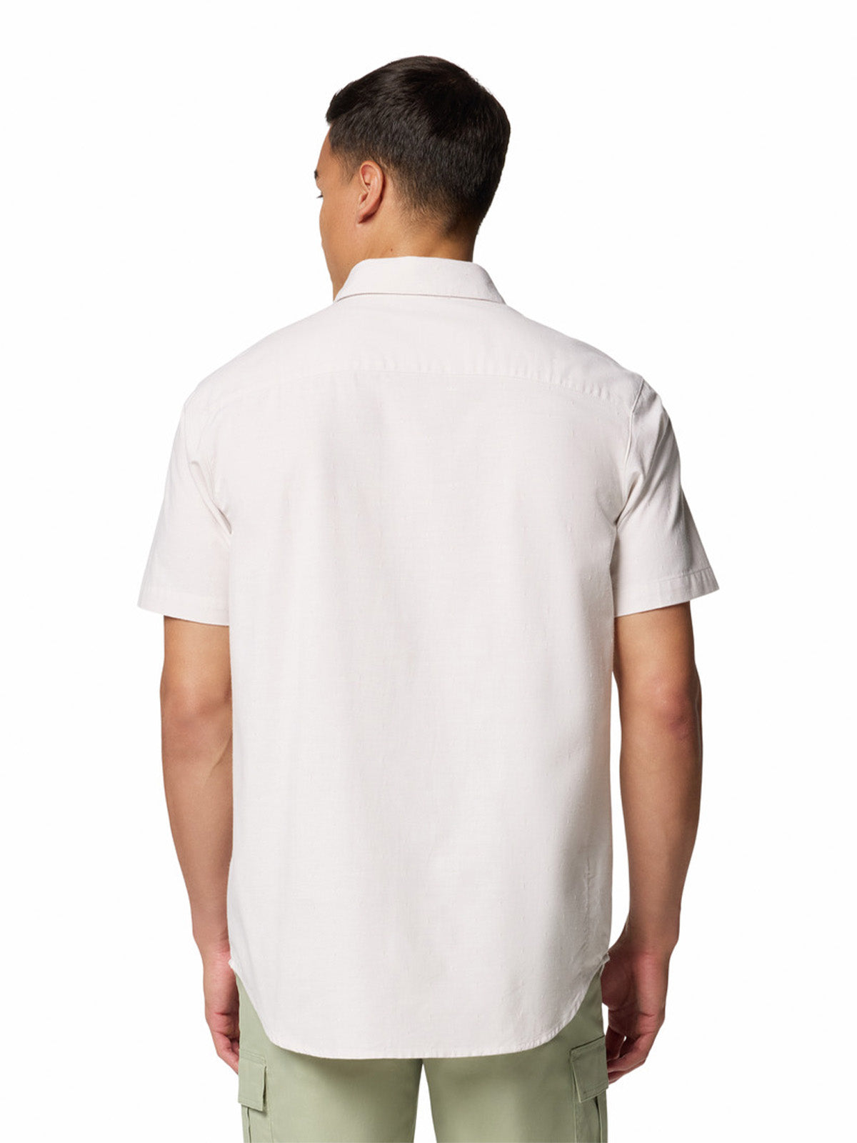 Camisa Manga Corta Hombre Rapid Rivers Novelty Gris Columbia