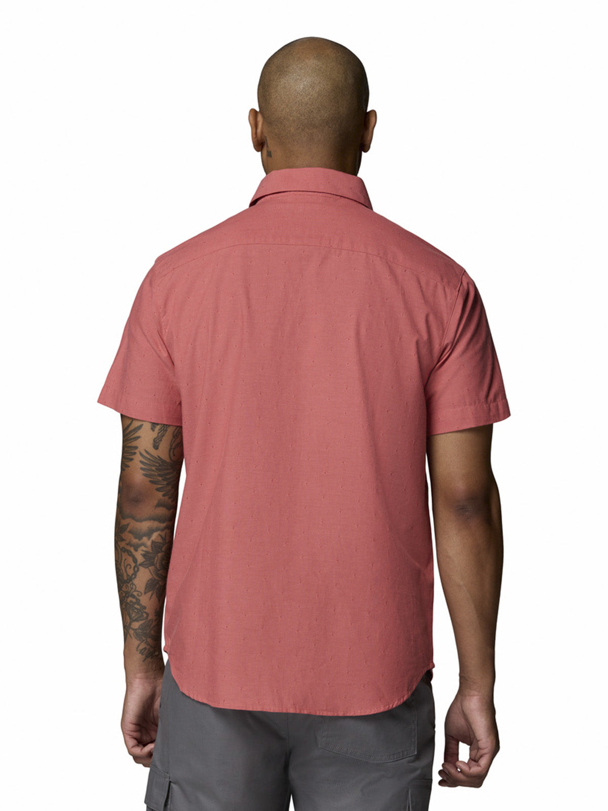 Camisa Manga Corta Hombre Rapid Rivers Novelty Rojo Columbia