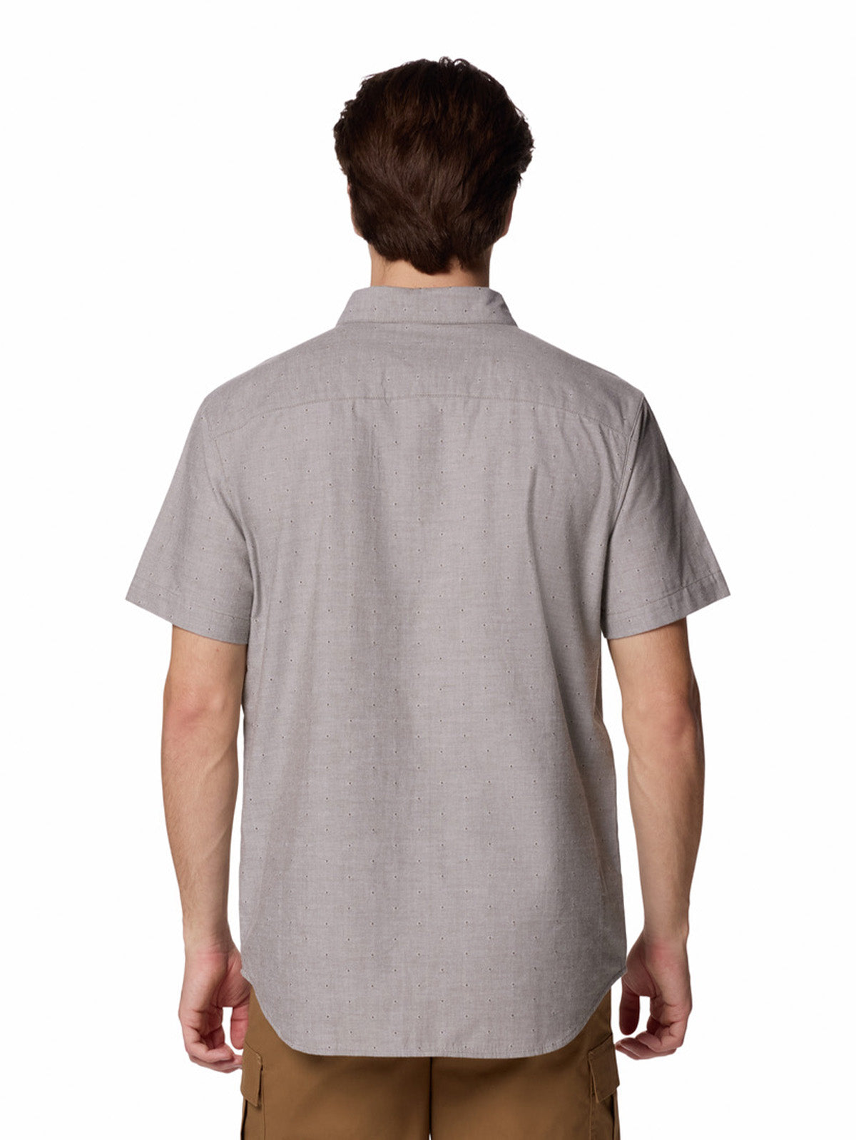 Camisa Manga Corta Hombre Rapid Rivers Novelty Verde Columbia