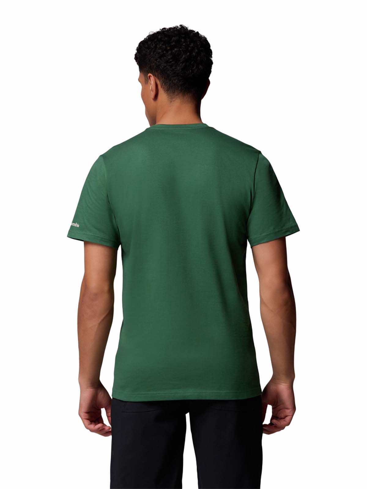 Polera Manga Corta Hombre CSC Seasonal Logo Verde Columbia