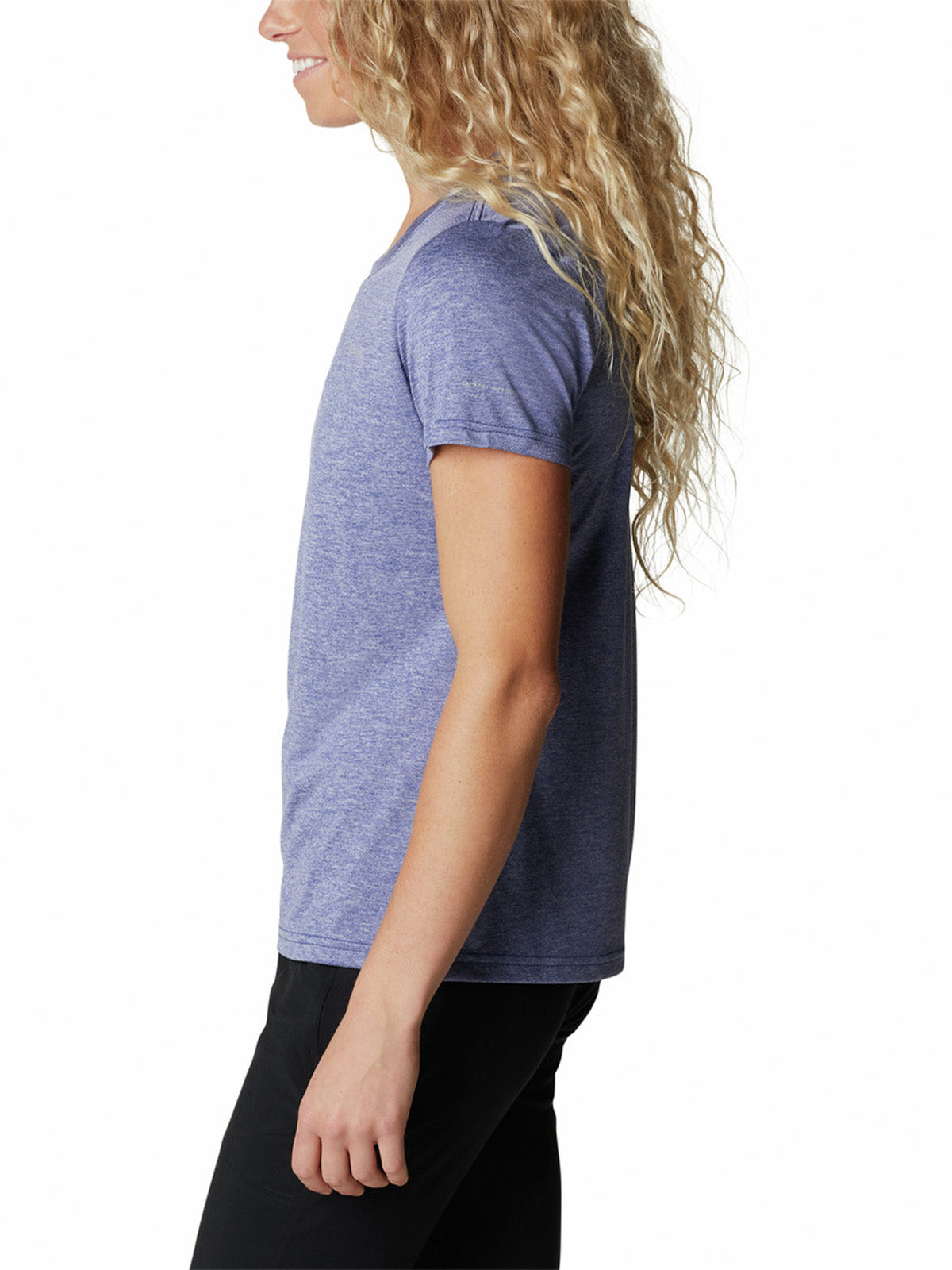 Polera Manga Corta Mujer Hike Azul Columbia