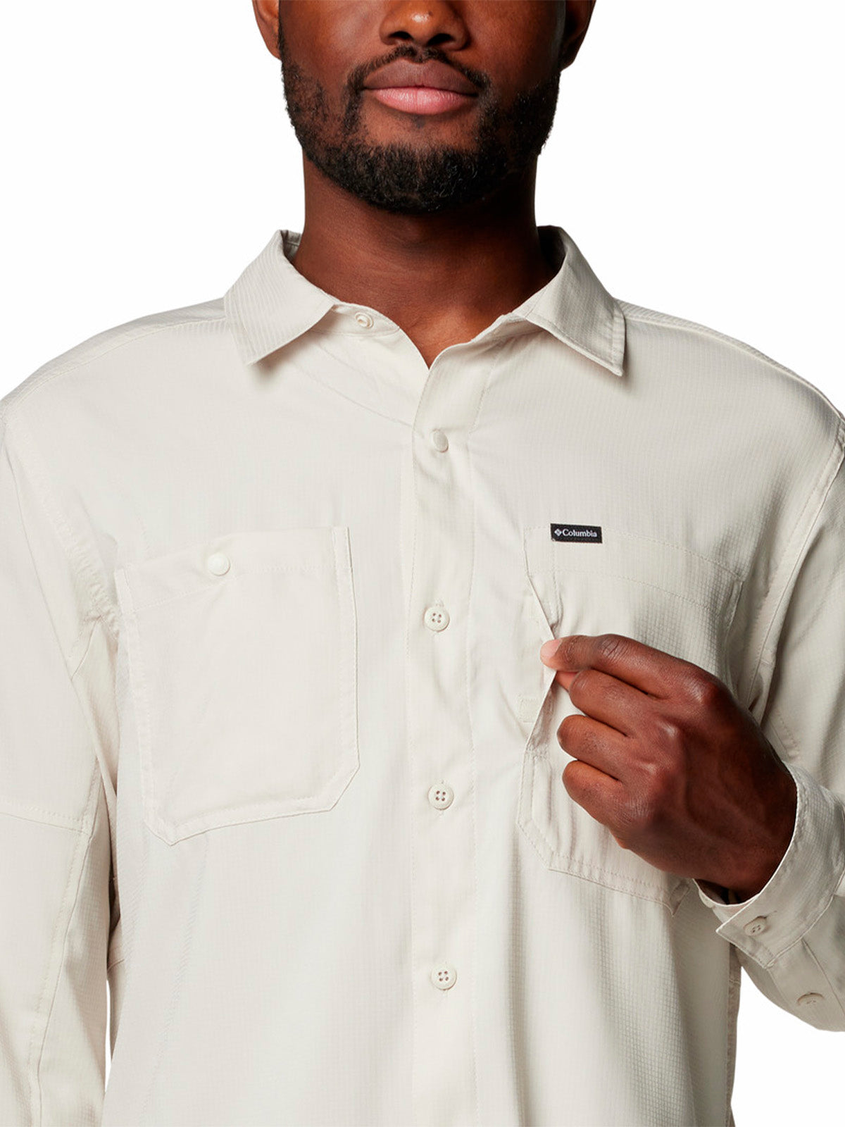 Camisa Manga Larga Hombre Silver Ridge Utility Lite Gris Columbia