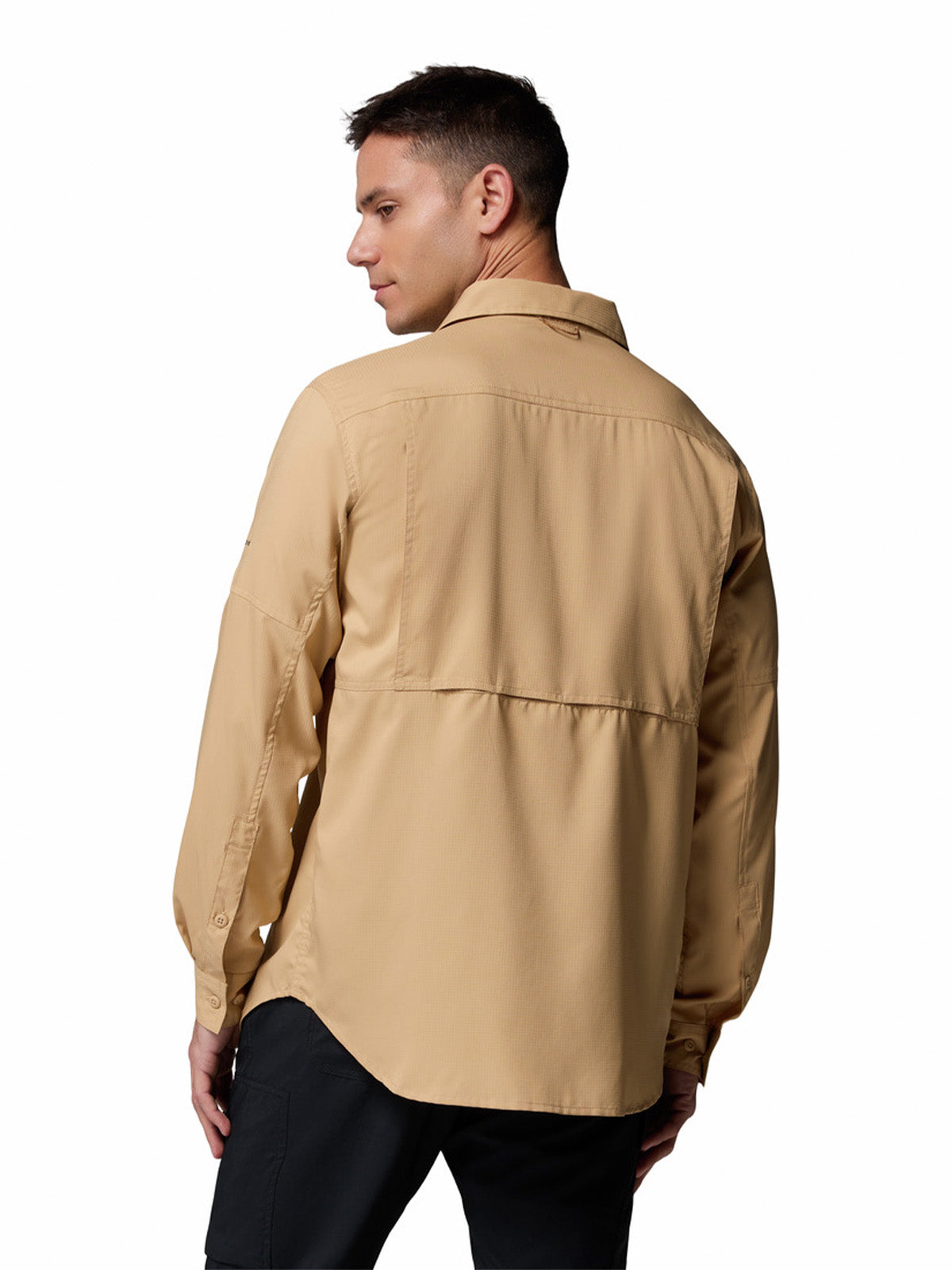 Camisa Manga Larga Hombre Silver Ridge Beige Columbia