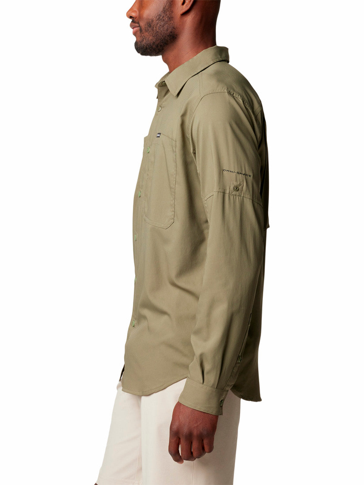 Camisa Manga Larga Hombre Silver Ridge Utility Lite Verde Columbia