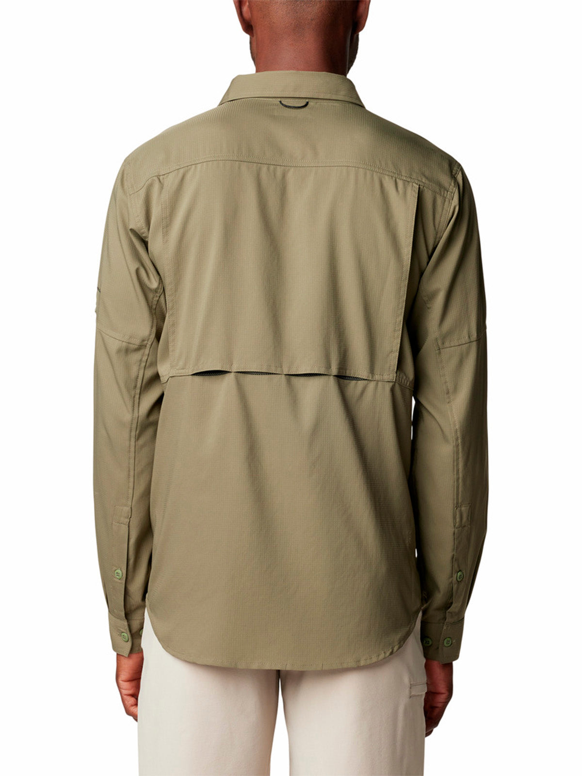 Camisa Manga Larga Hombre Silver Ridge Utility Lite Verde Columbia