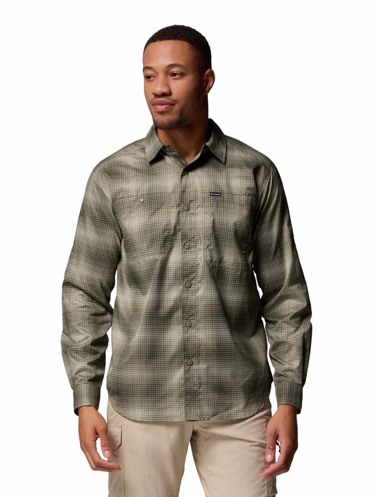 Camisa Manga Larga Hombre Silver Ridge Utility Verde Columbia