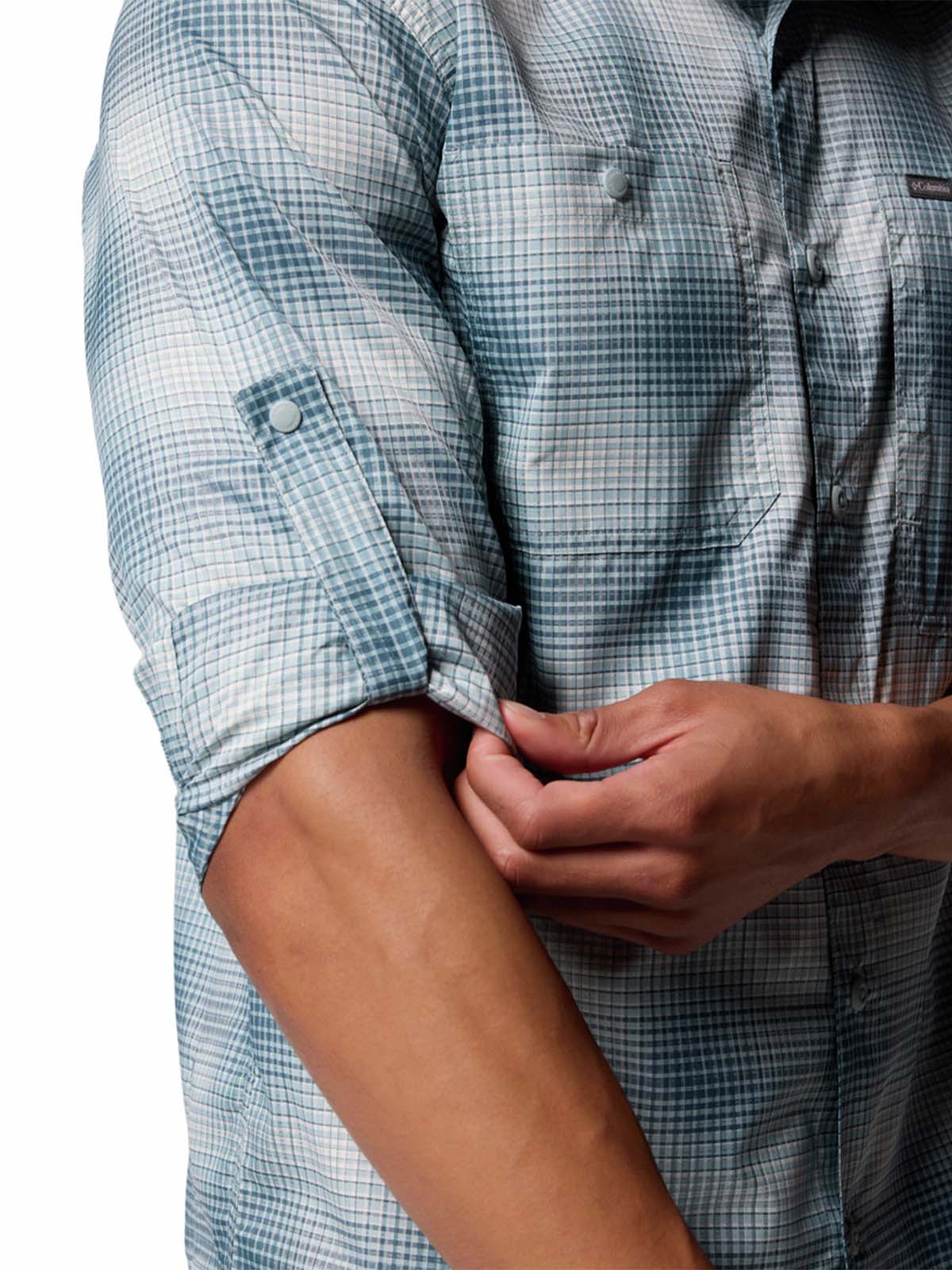 Camisa Manga Larga Hombre Silver Ridge Utility Azul Columbia