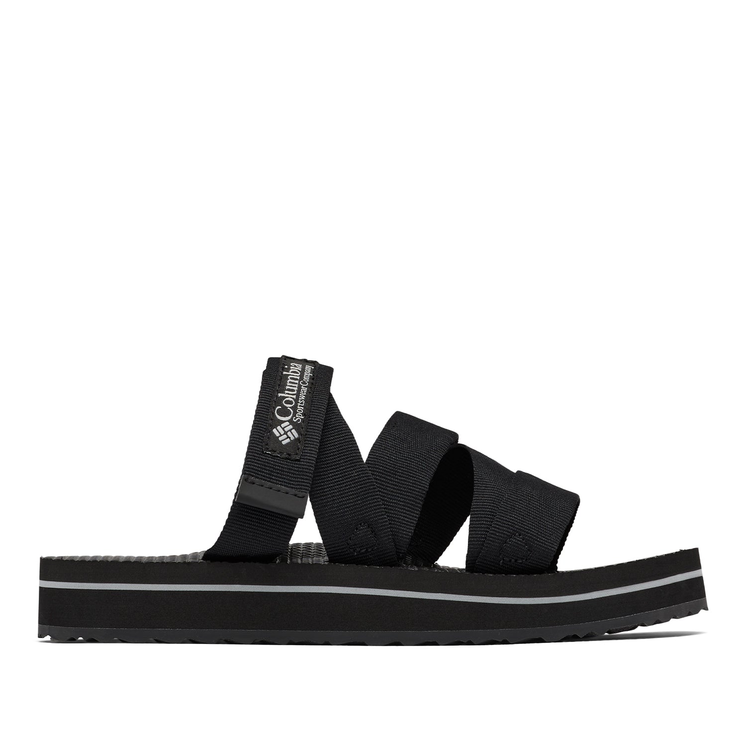 Sandalia Mujer Alava Slide Negro Columbia