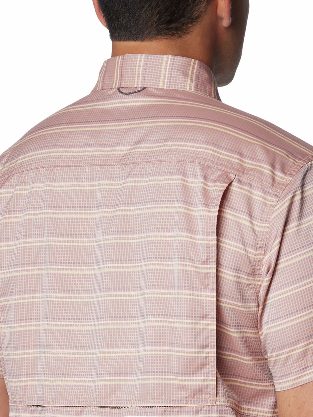 Camisa Manga Corta Hombre Silver Ridge Utility Lite Novelty Rosado Columbia