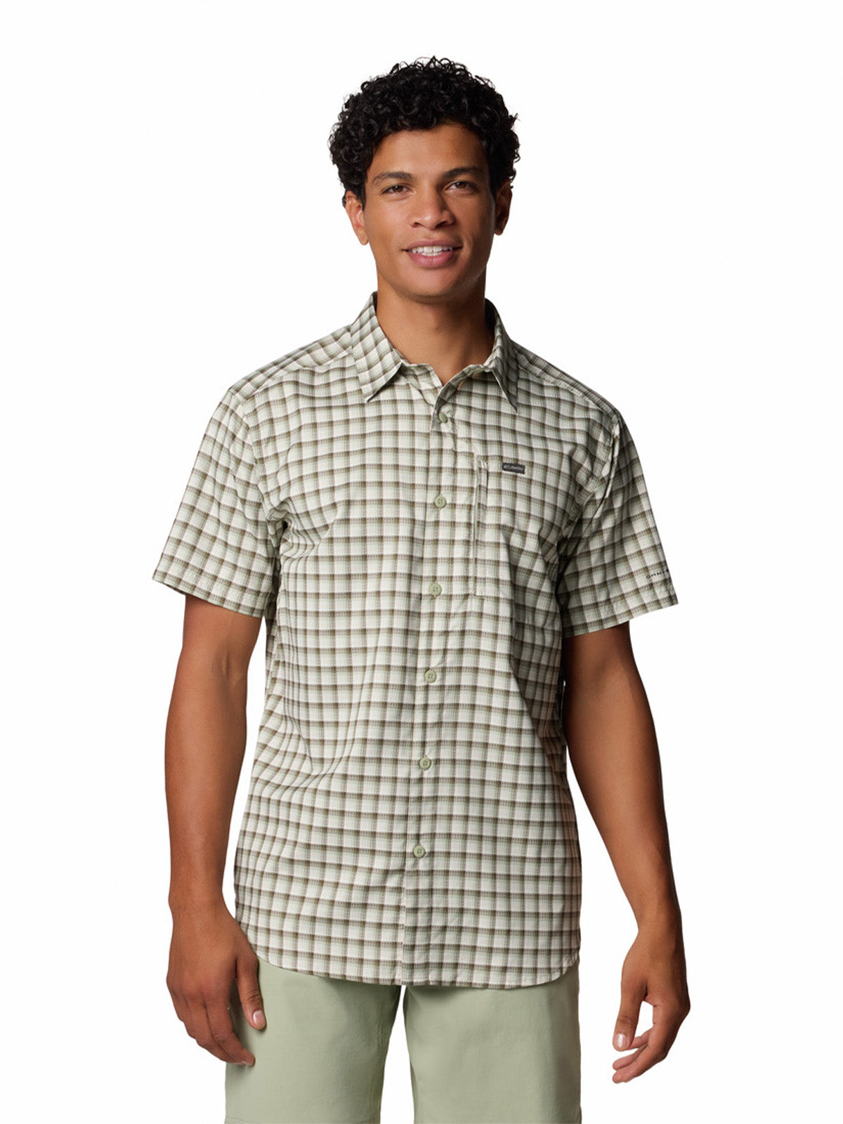 Camisa Manga Corta Hombre Silver Ridge Lite Beige Columbia