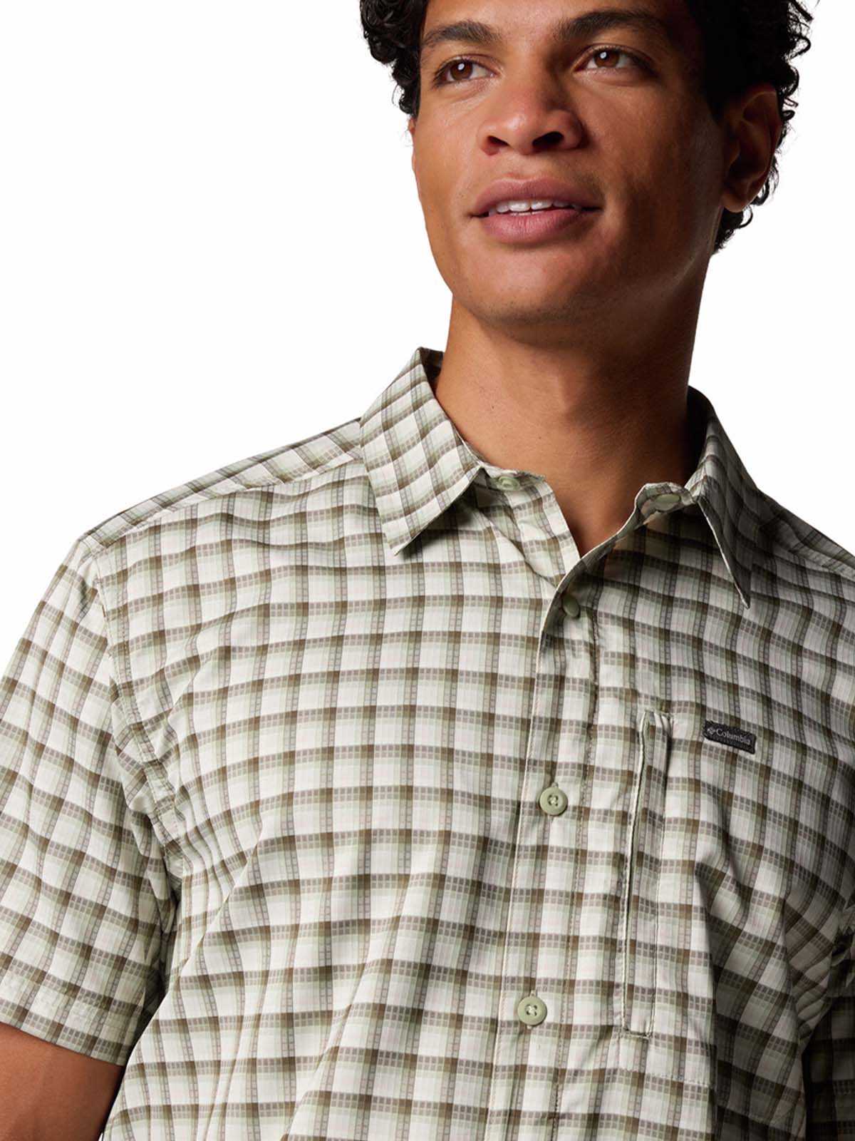 Camisa Manga Corta Hombre Silver Ridge Lite Beige Columbia