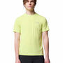 Polera Manga Corta Hombre Endle Trail Running Amarillo Columbia