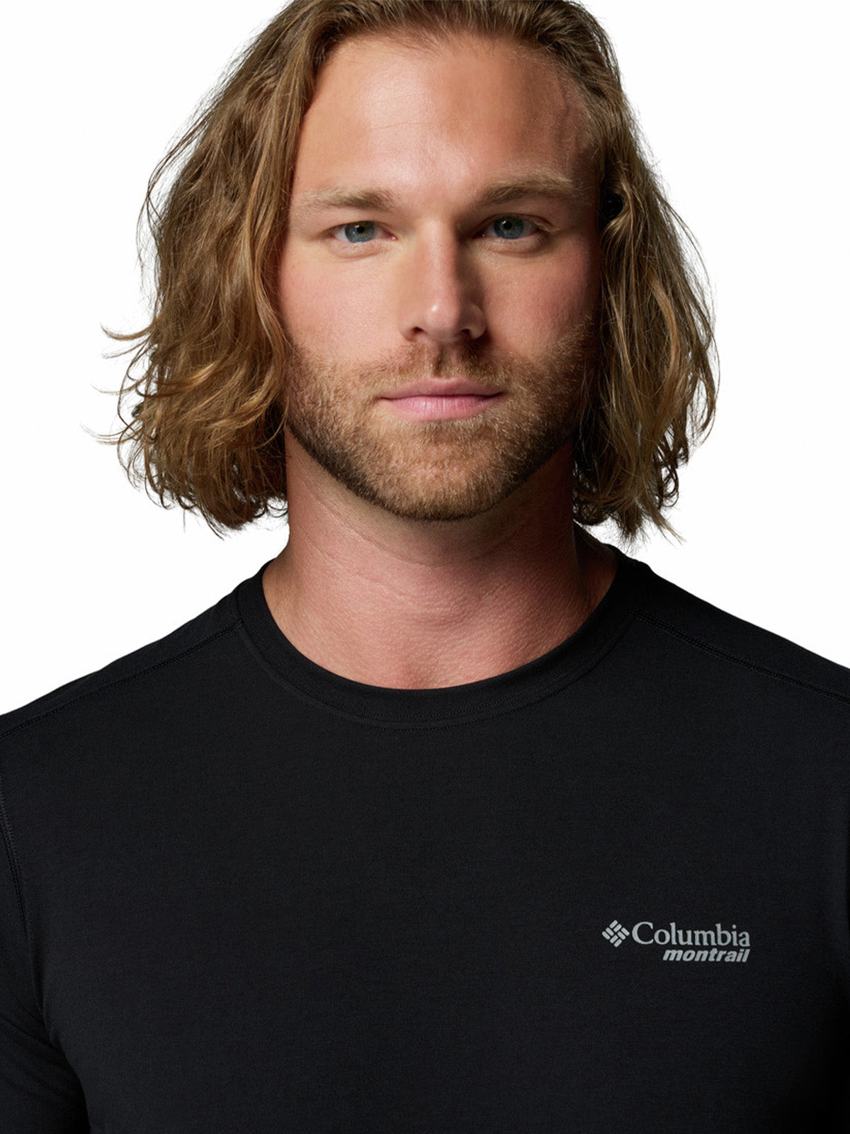 Polera Manga Corta Hombre Endless Trail Running Negro Columbia