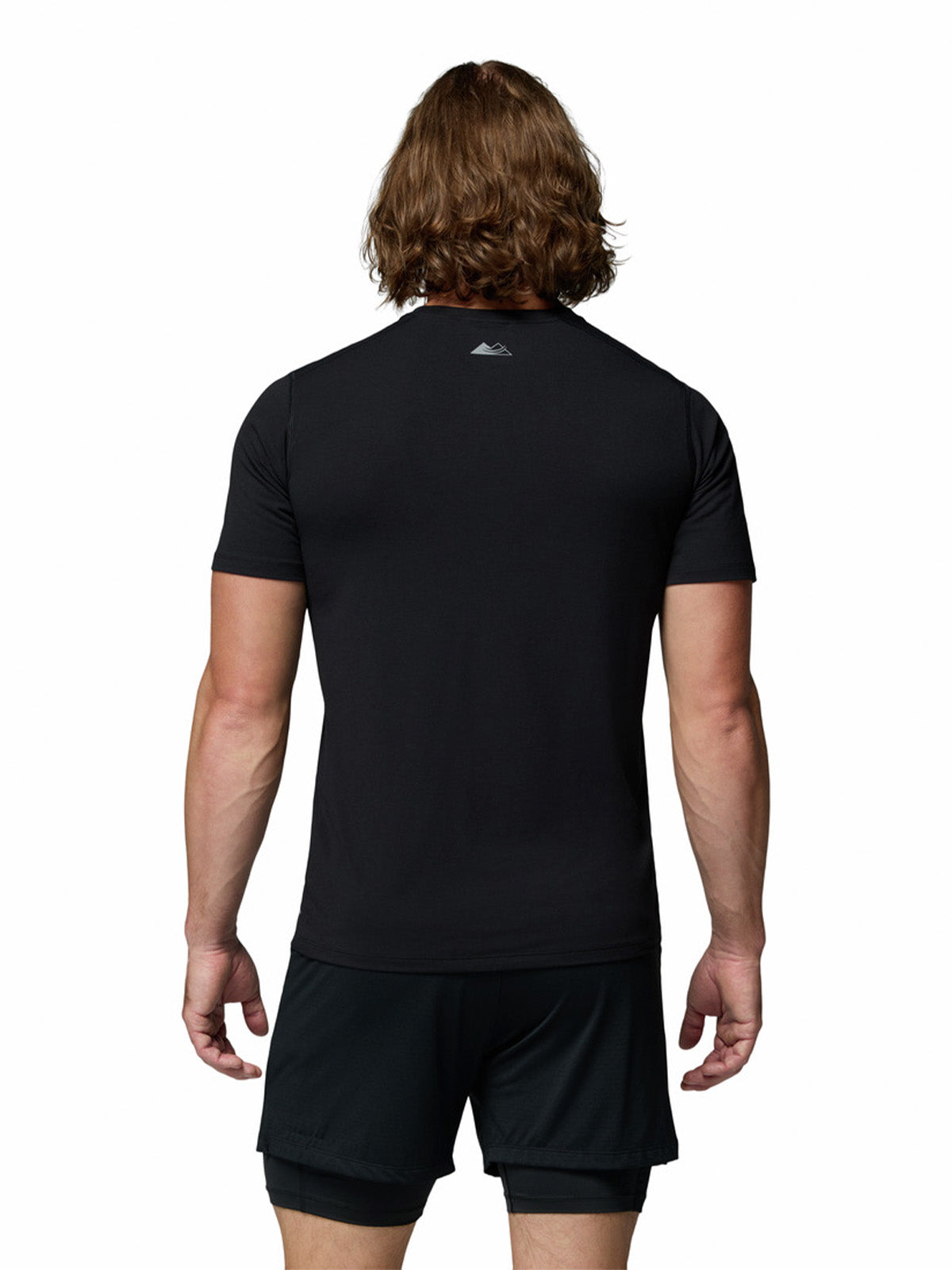 Polera Manga Corta Hombre Endless Trail Running Negro Columbia