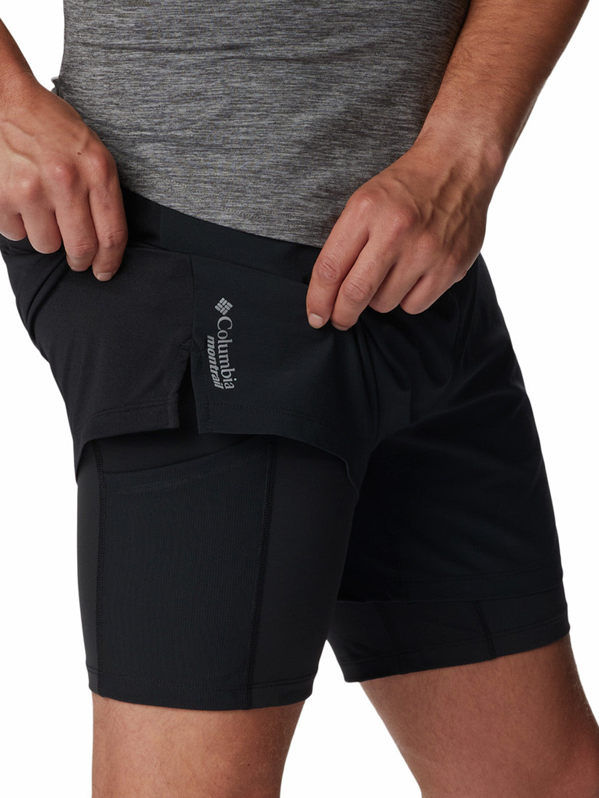 Short Hombre Endless Trail Negro Columbia