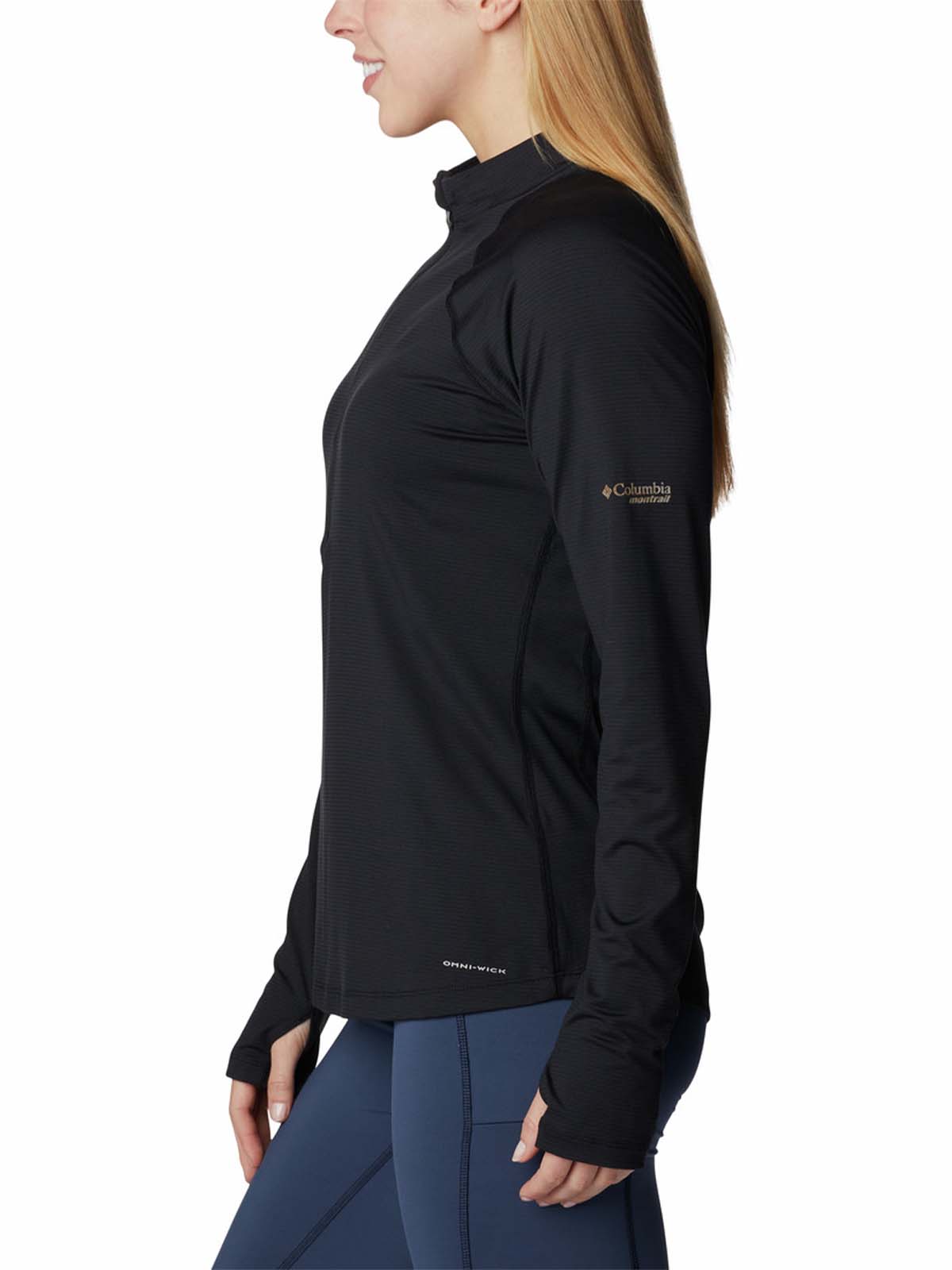 Polar Mujer Endle Trail 1/2 Zip Negro Columbia