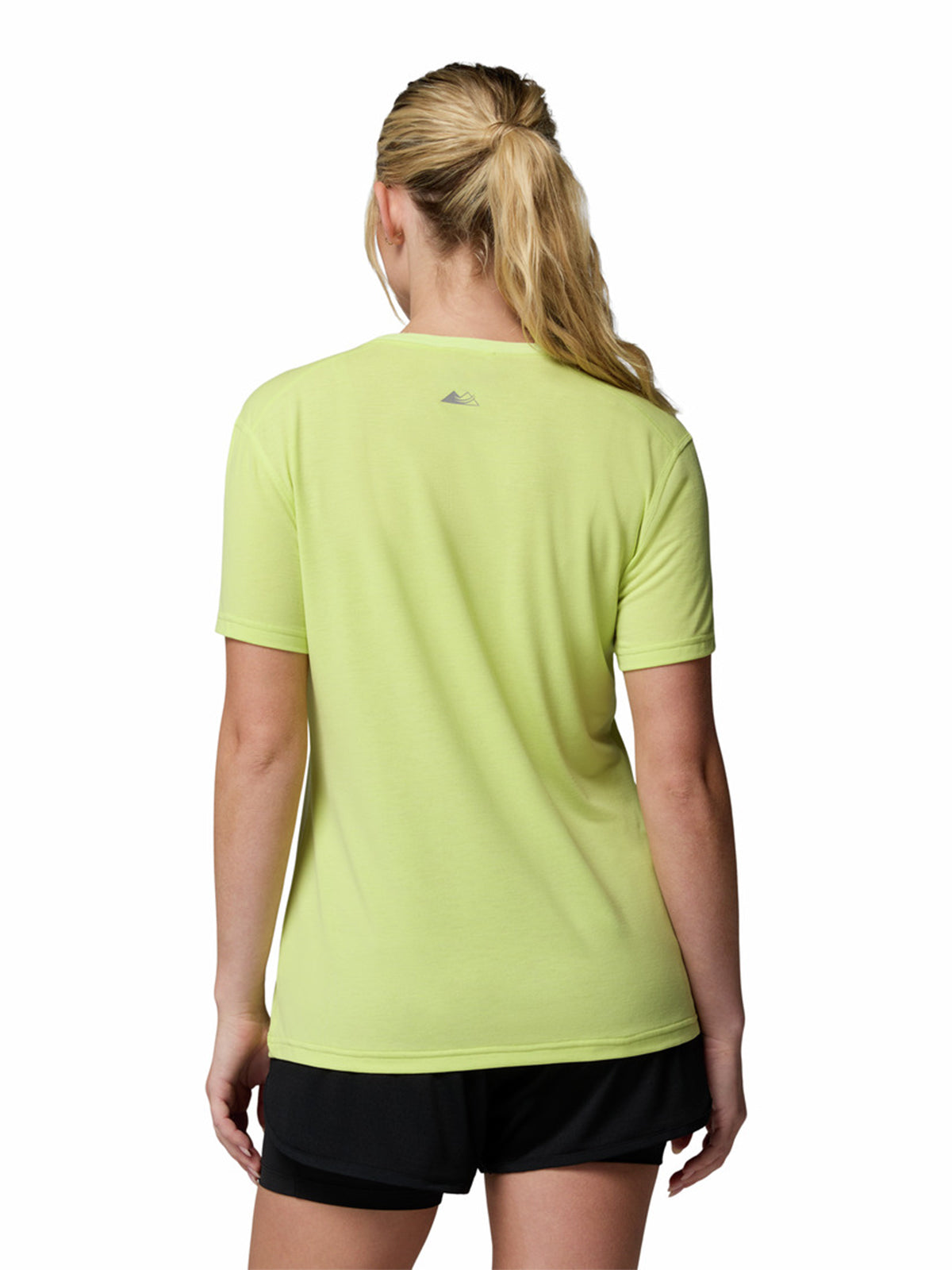 Polera Manga Corta Mujer Endle Trail Running Amarillo Columbia