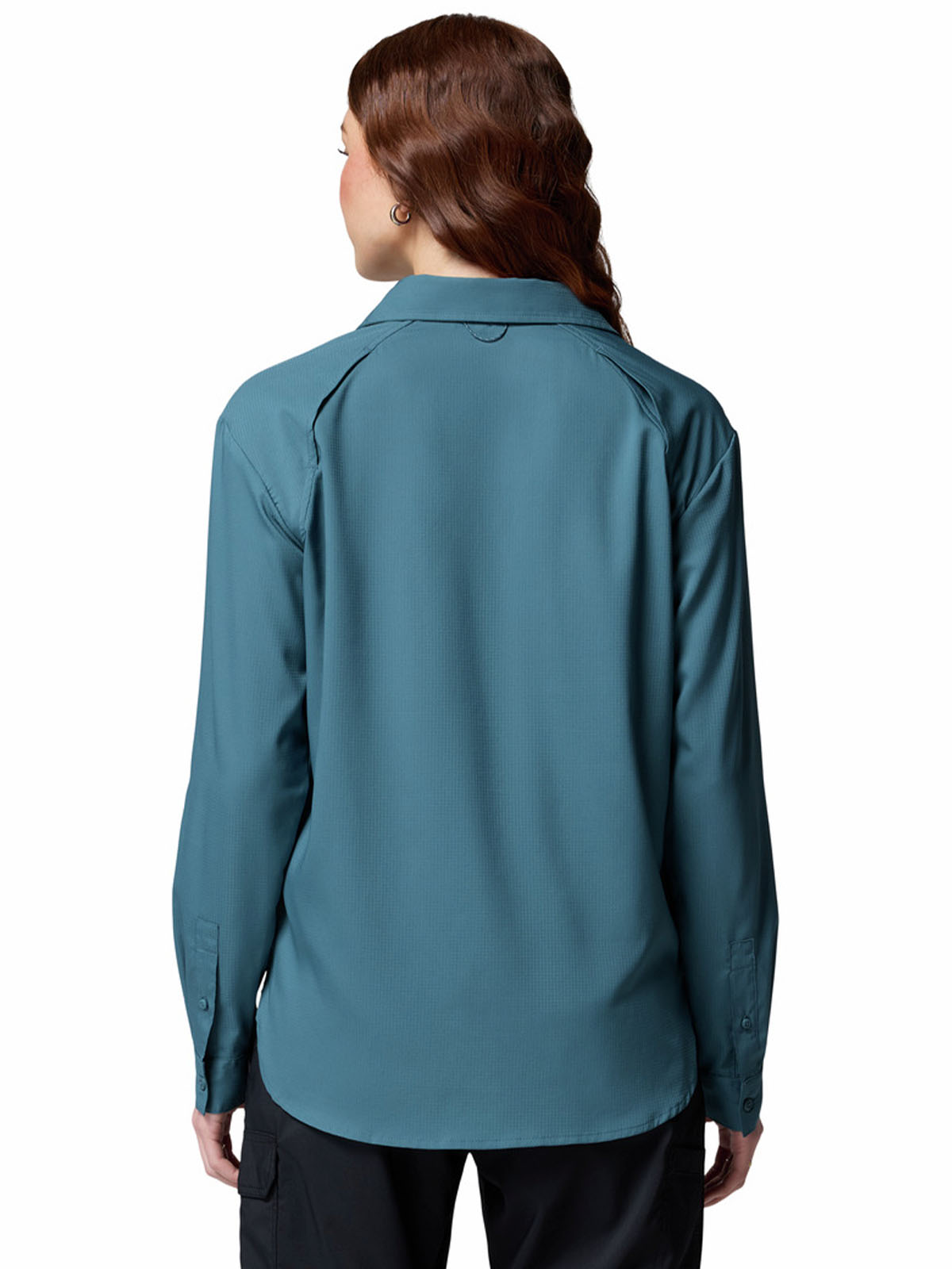 Blusa Manga Larga Mujer Silver Ridge Utility Azul Columbia