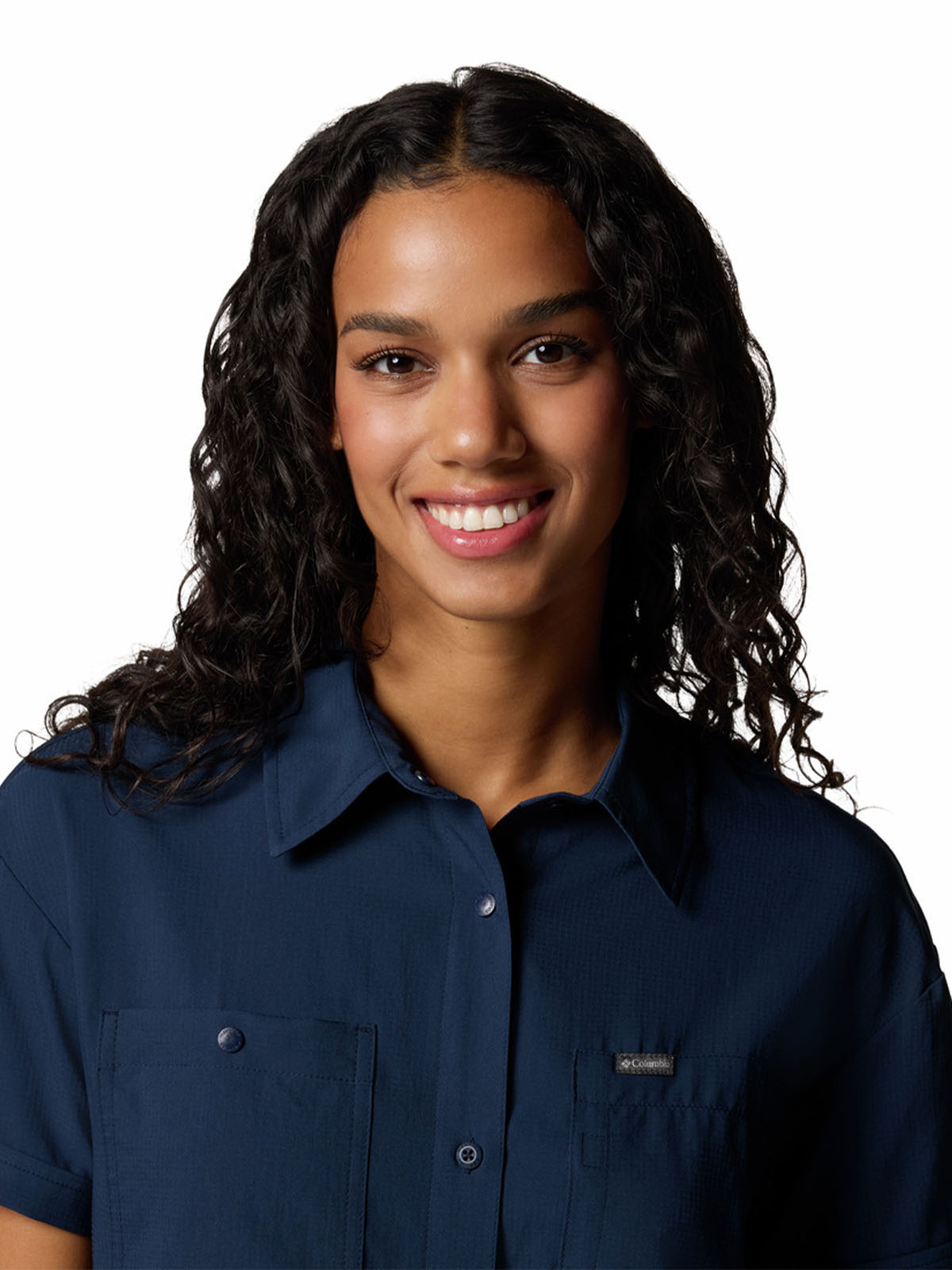 Camisa Manga Corta Mujer Silver Ridge Utility Azul Columbia