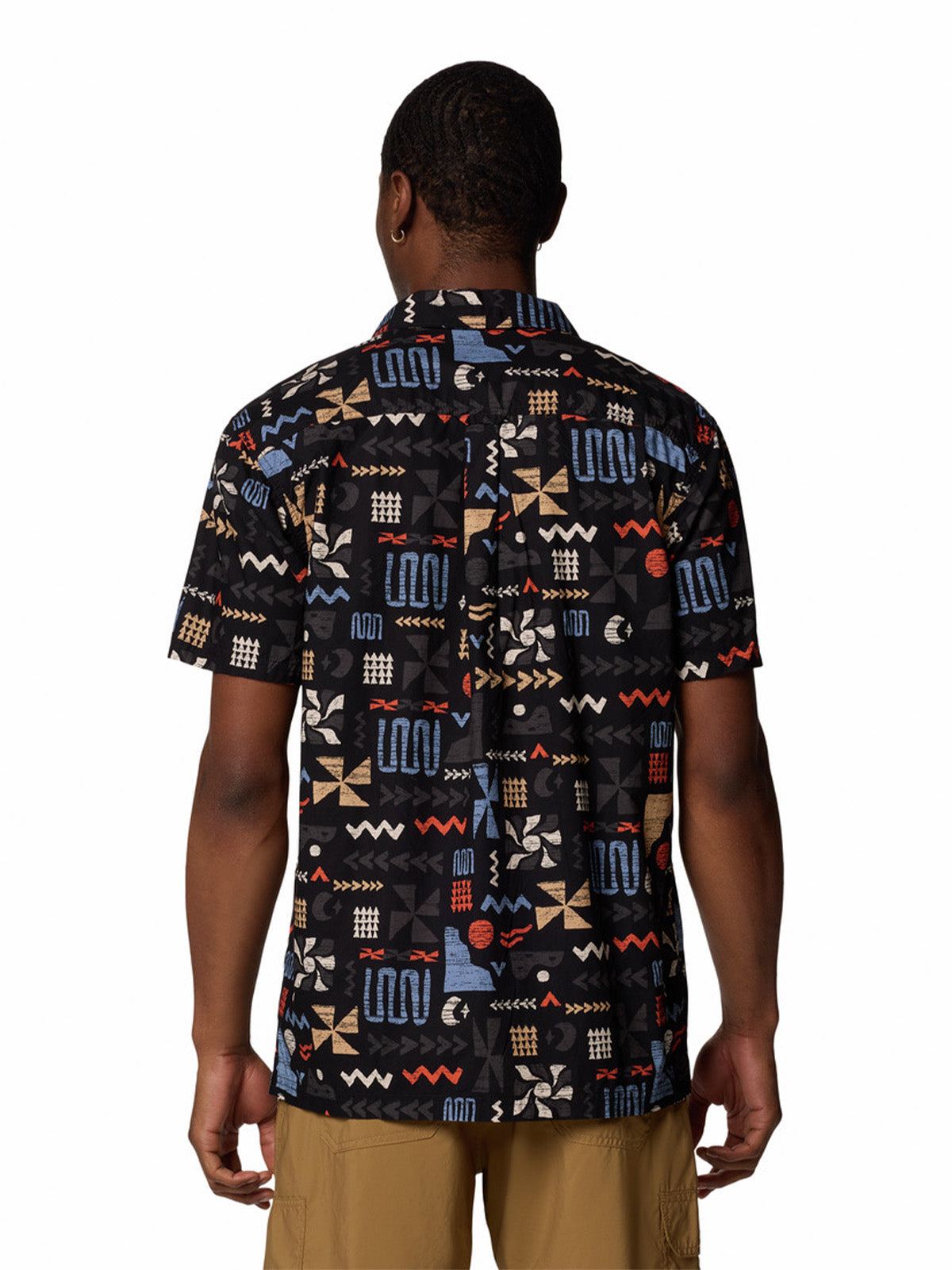 Camisa Manga Corta Hombre Pine Canyon Negro Columbia