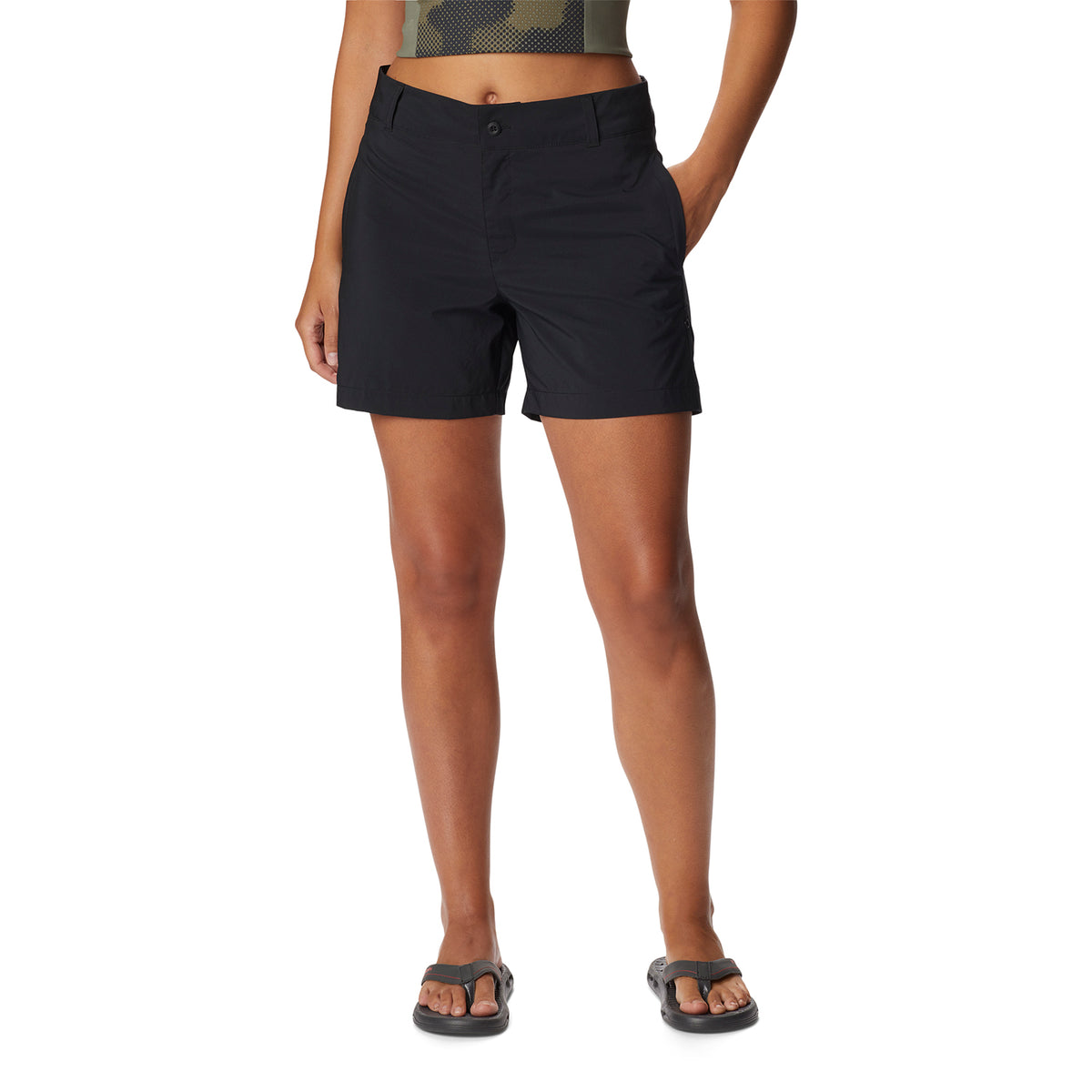 Short Mujer Silver Ridge Utility Negro Columbia
