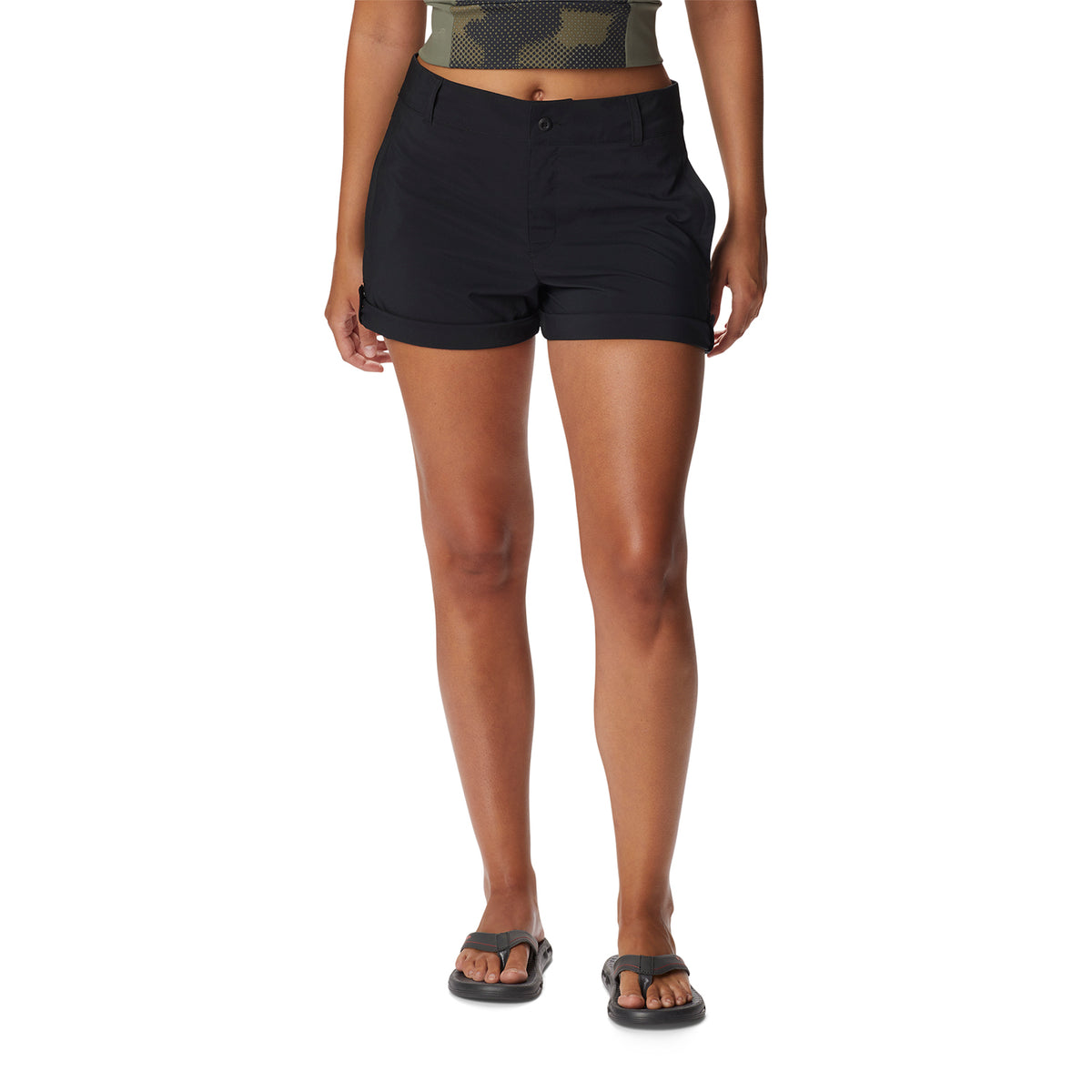 Short Mujer Silver Ridge Utility Negro Columbia