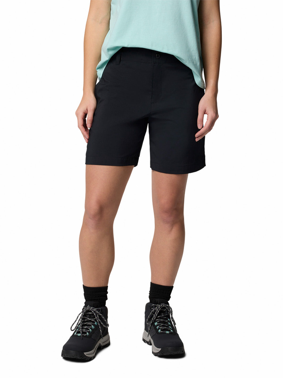 Short Mujer Silver Ridge Negro Columbia