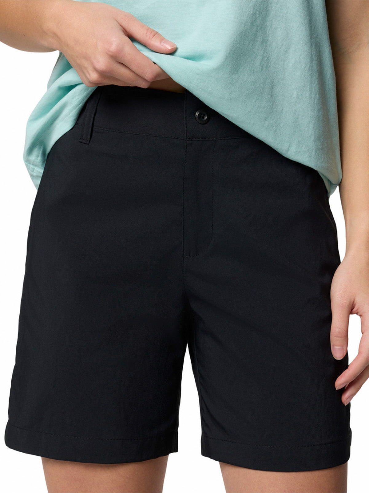 Short Mujer Silver Ridge Negro Columbia