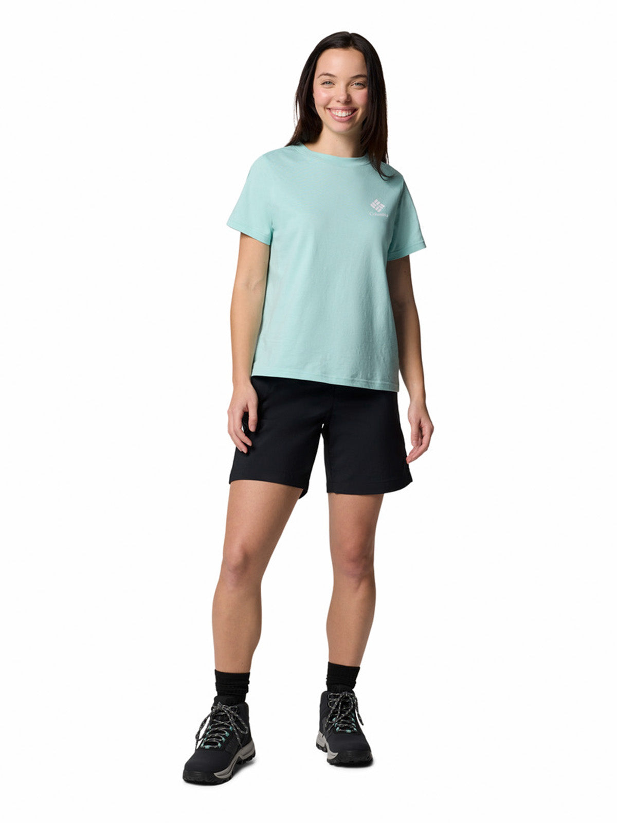 Short Mujer Silver Ridge Negro Columbia