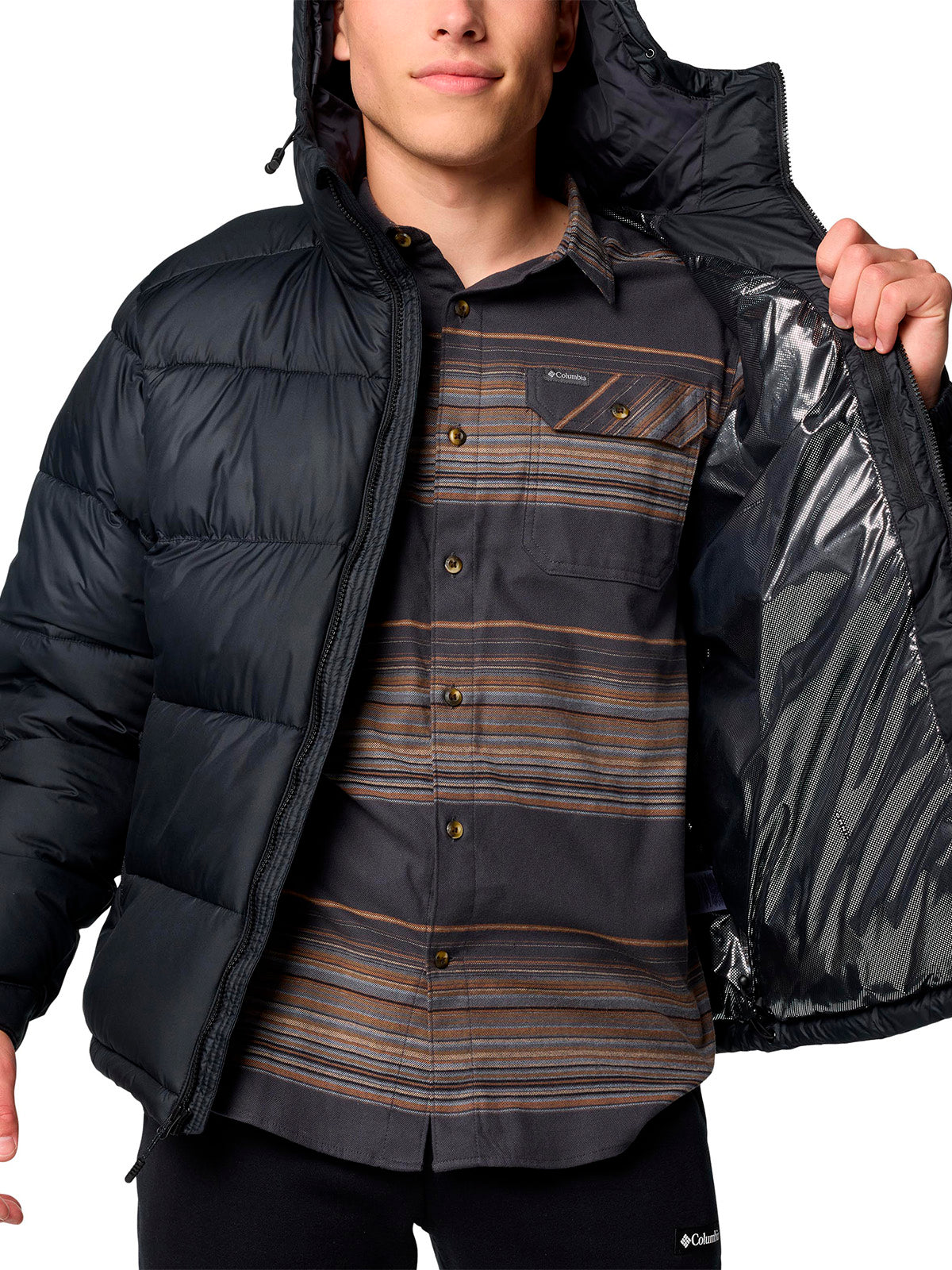 Parka Hombre Pike Lake II Hooded Negro Columbia