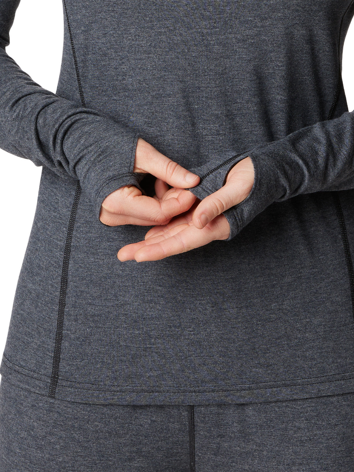 Primera Capa Polera Mujer Tunnel Springs Wcrew Negro Columbia