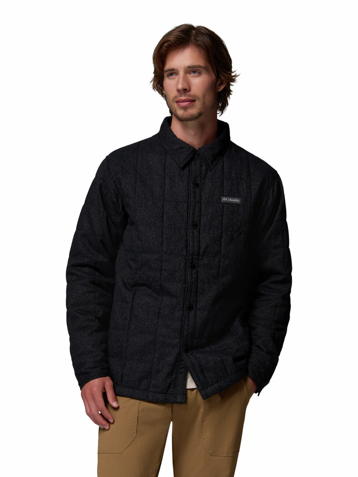 Camisa Manga Larga Hombre Landroamer Negro Columbia