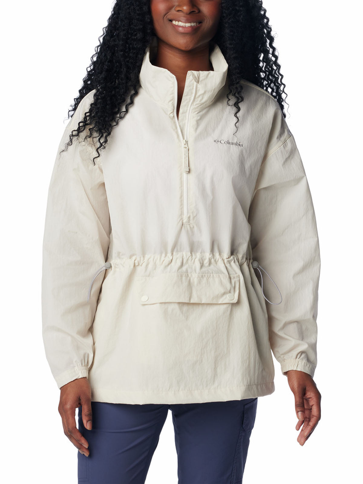 Cortaviento Mujer Paracutie Anorak Blanco Columbia