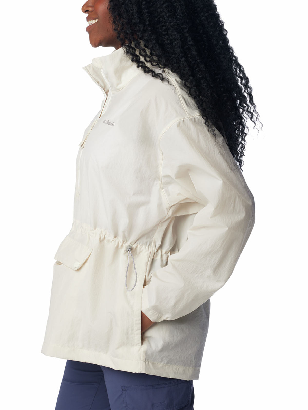 Cortaviento Mujer Paracutie Anorak Blanco Columbia