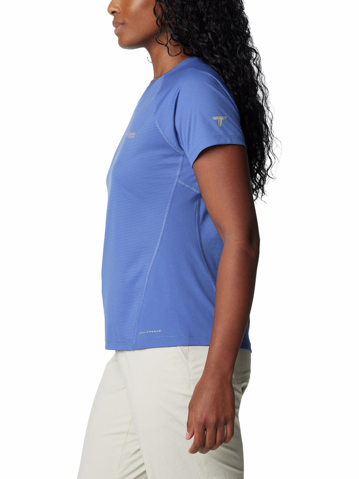 Polera Manga Corta Mujer Cirque River Crew Azul Columbia