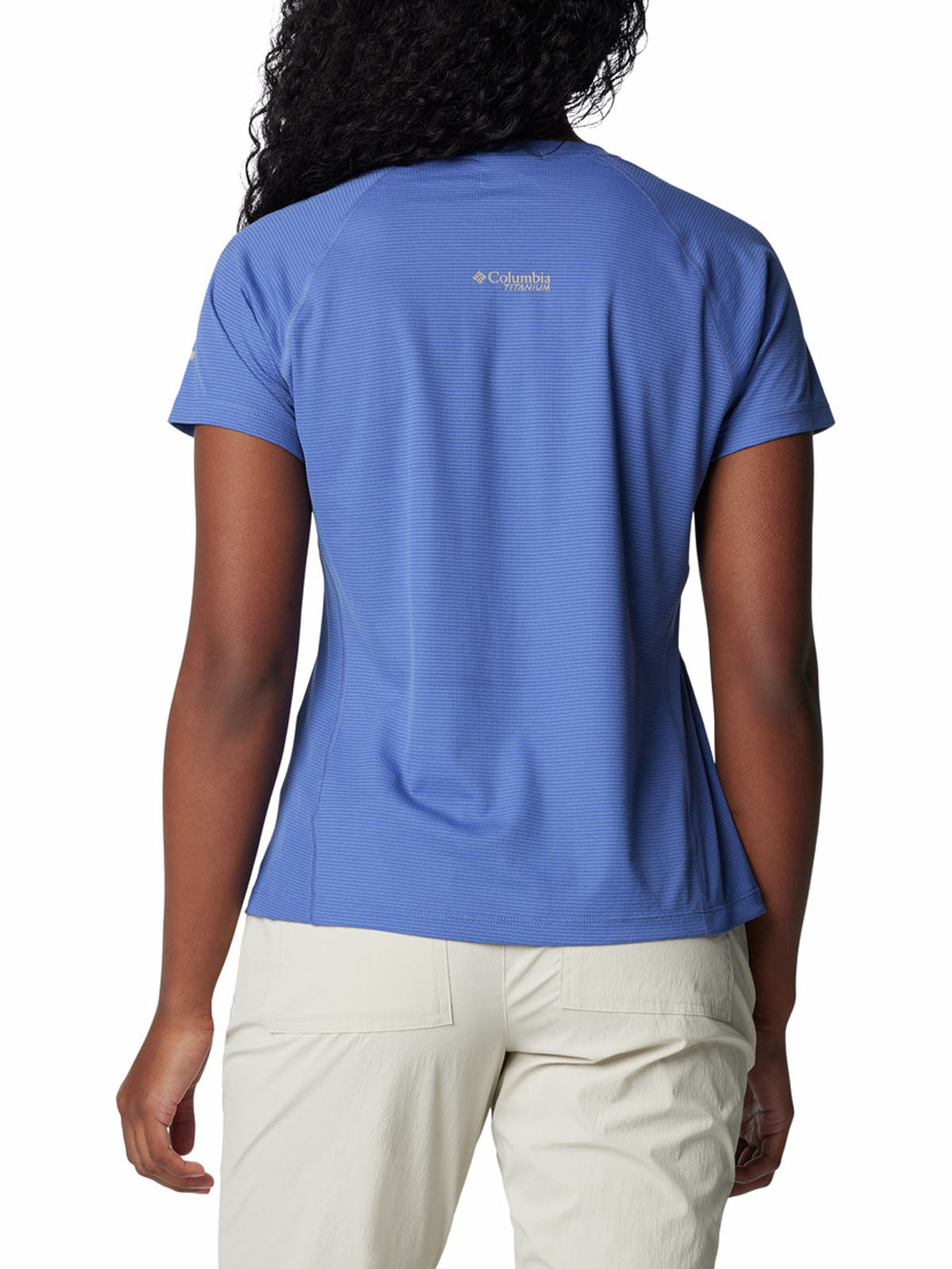 Polera Manga Corta Mujer Cirque River Crew Azul Columbia