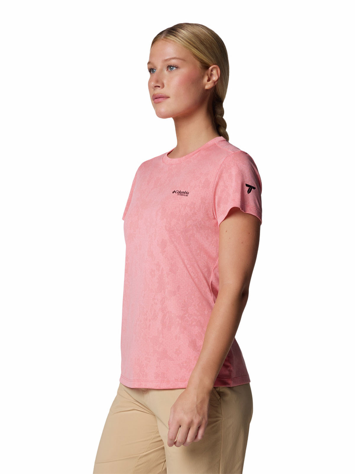 Polera Manga Corta Mujer Bluebird Canyon Rosado Columbia