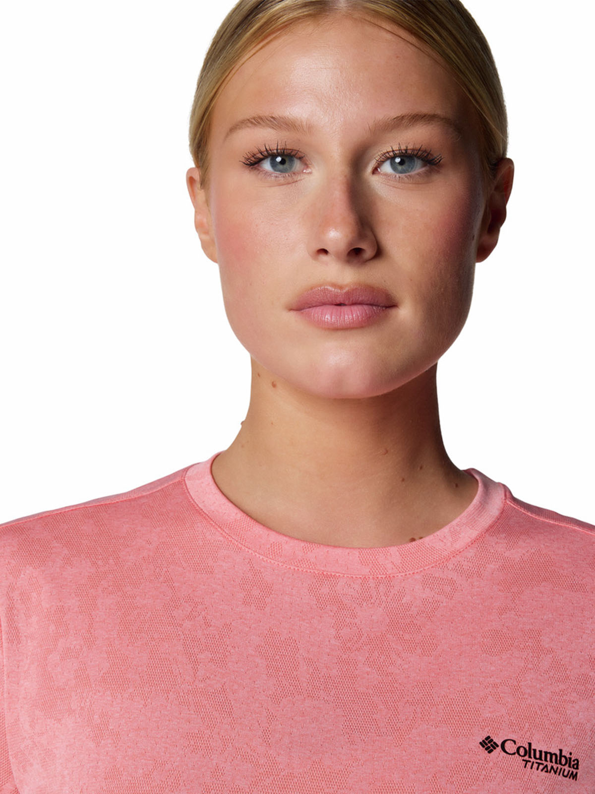 Polera Manga Corta Mujer Bluebird Canyon Rosado Columbia